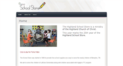 Desktop Screenshot of highlandschoolstore.com